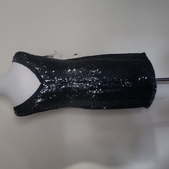 Linsiano Silk sequin dress size large Vintage - Picture 6 of 11